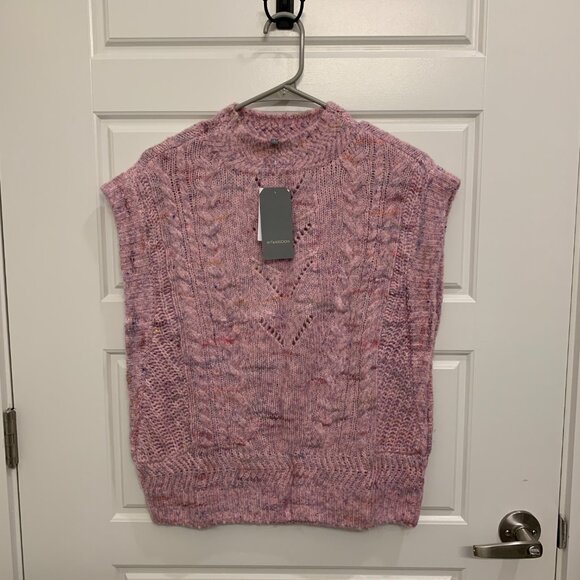 Wit & Wisdom Mauve Knit Short Sleeve Sweater - Picture 2 of 3